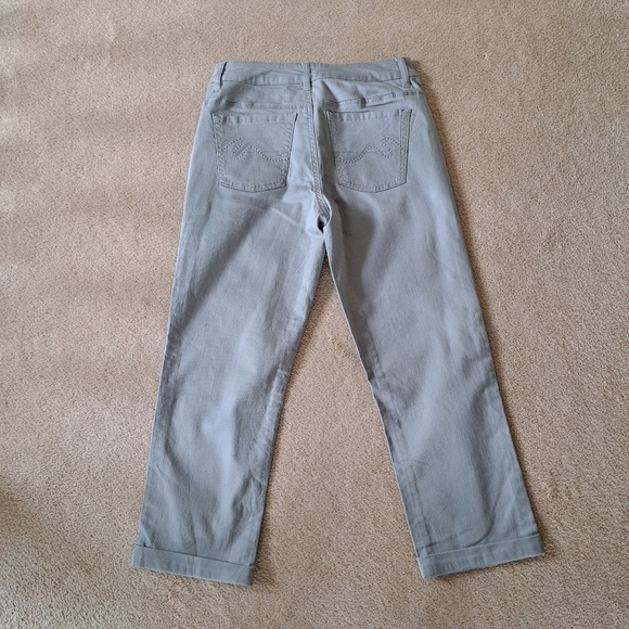 Santana Jeans Cropped Denim Grey Jean Capri Size 8 Straight Leg - Picture 8 of 11